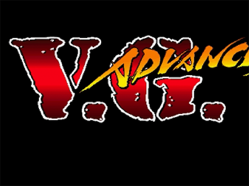 Advanced V.G. title screen for Sega Saturn